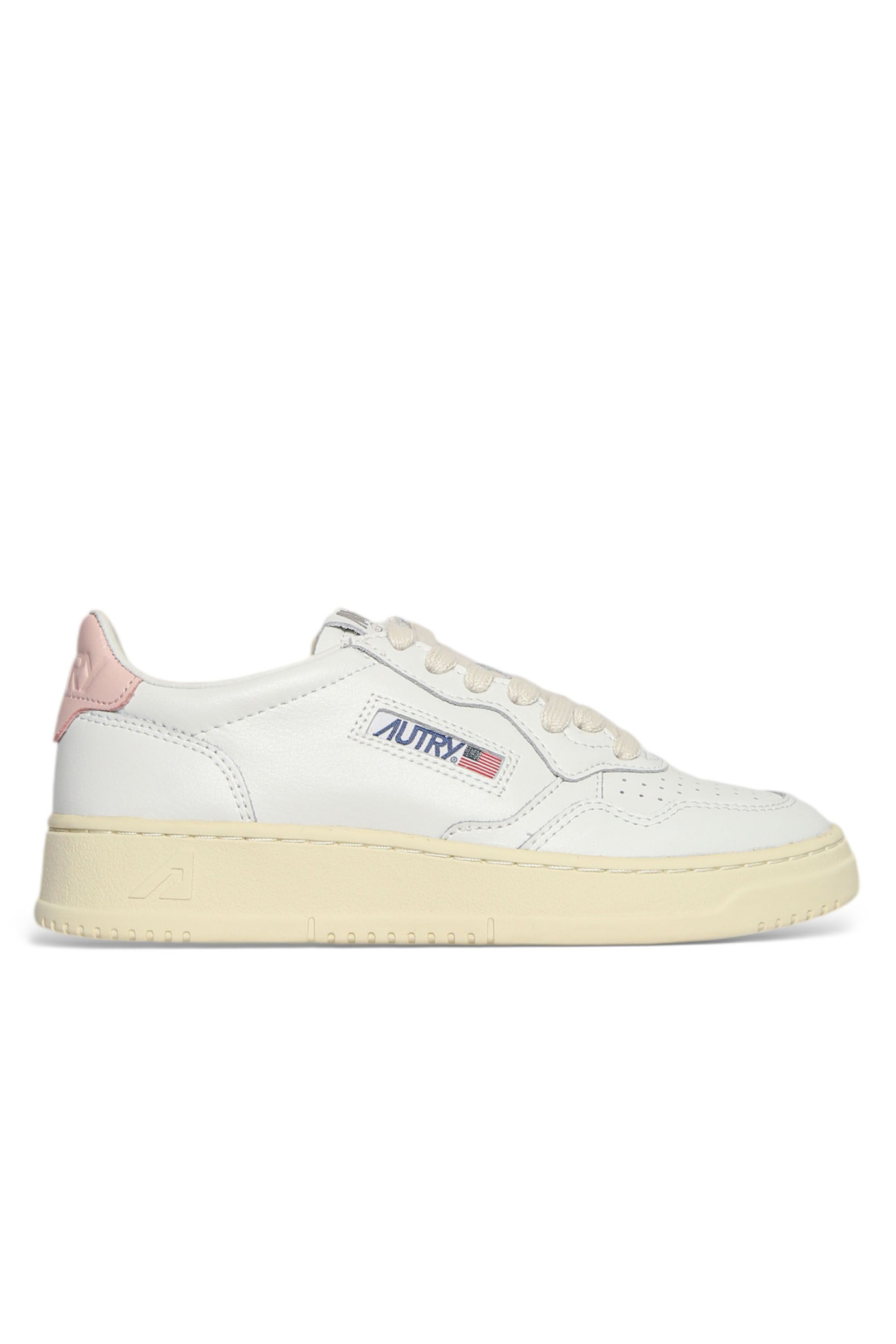 Medalist Leather Pink Tab Sneakers