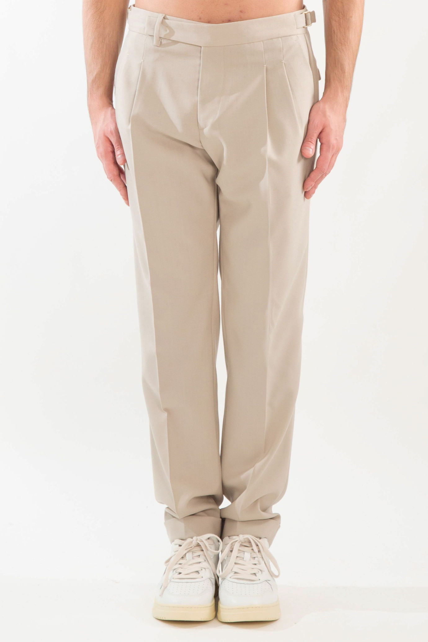 Quartieri Wool Belt Pants