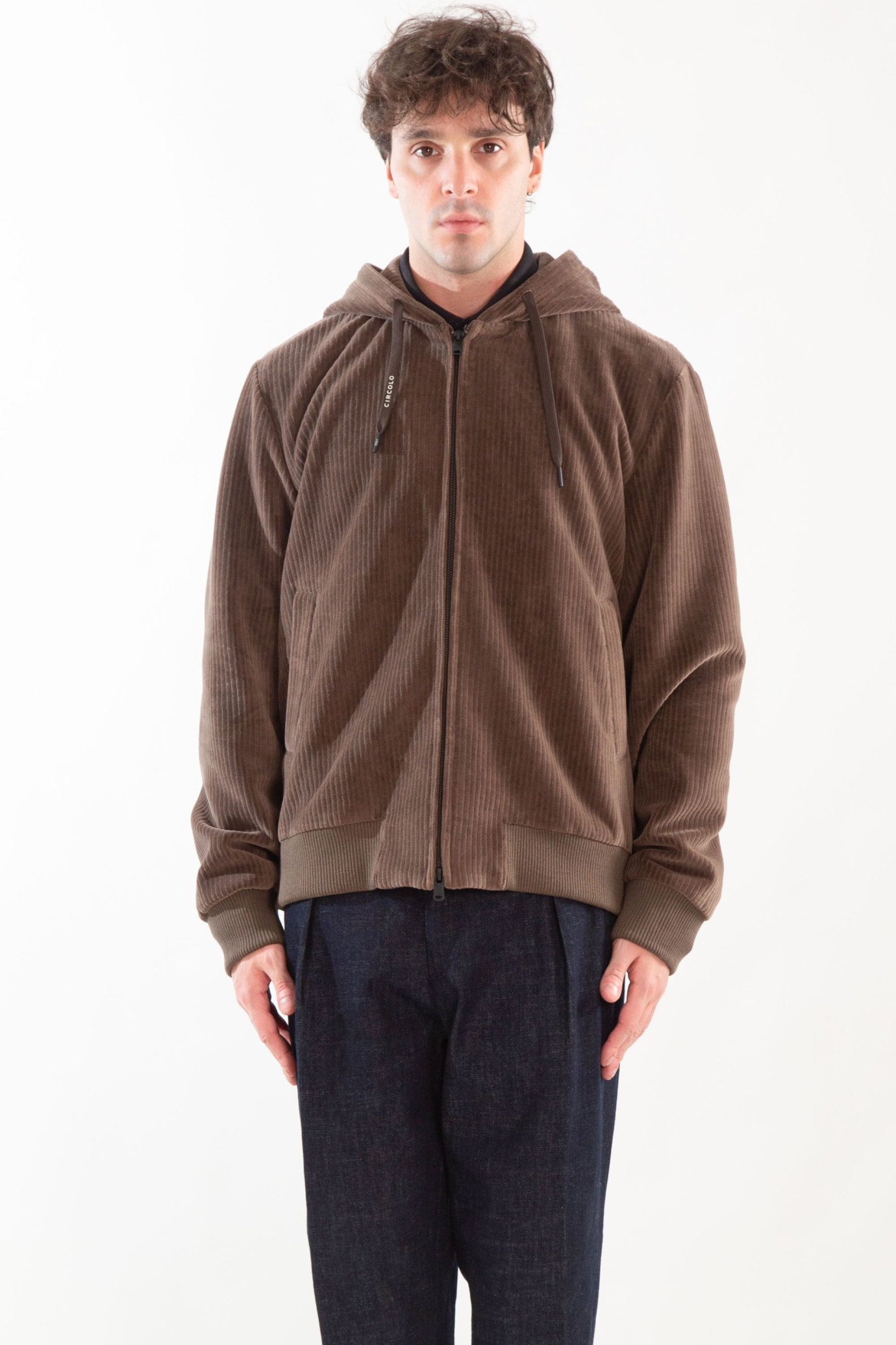 Corduroy Full-Zip Hoodie