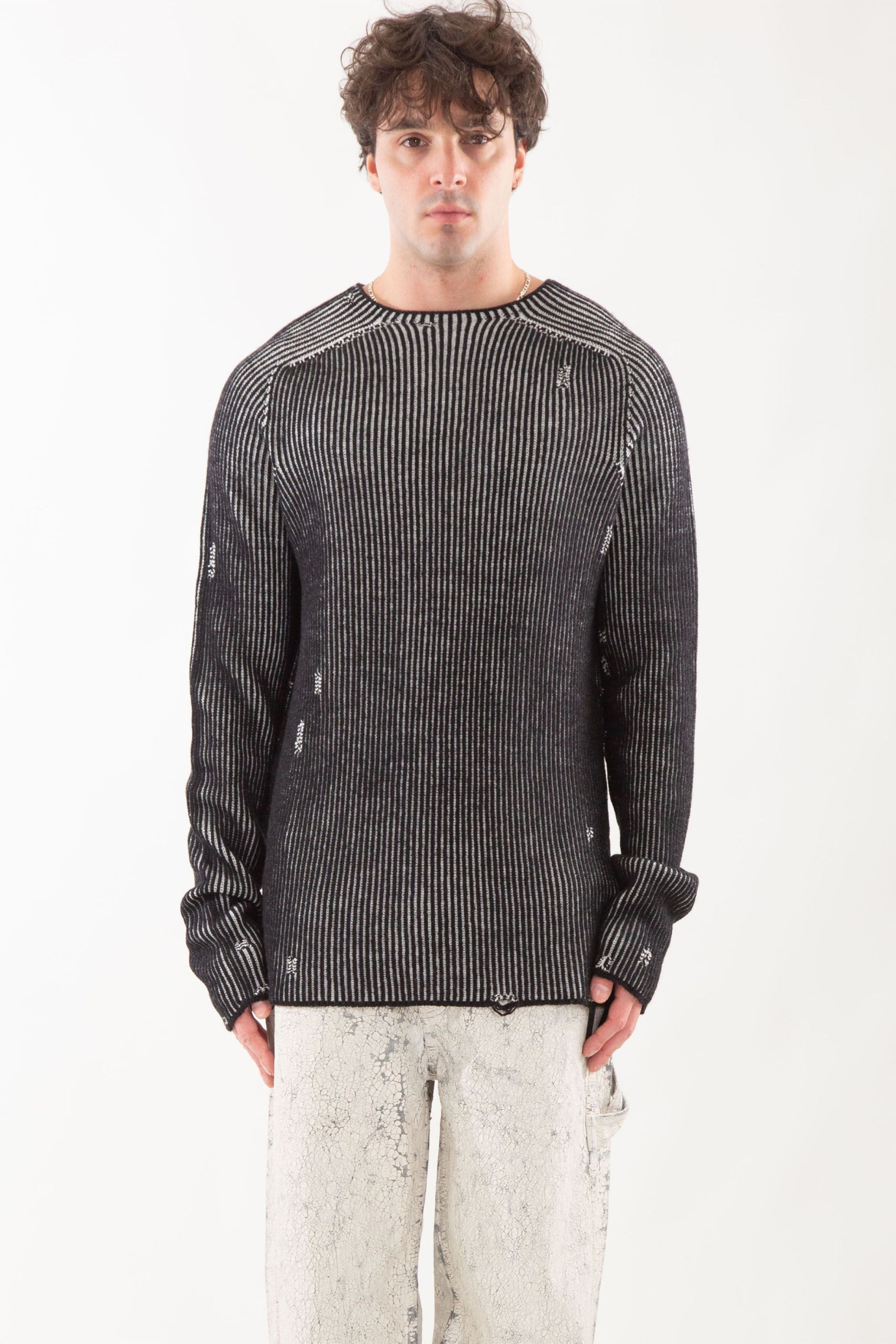 Damaged Knitted Wool Sweater