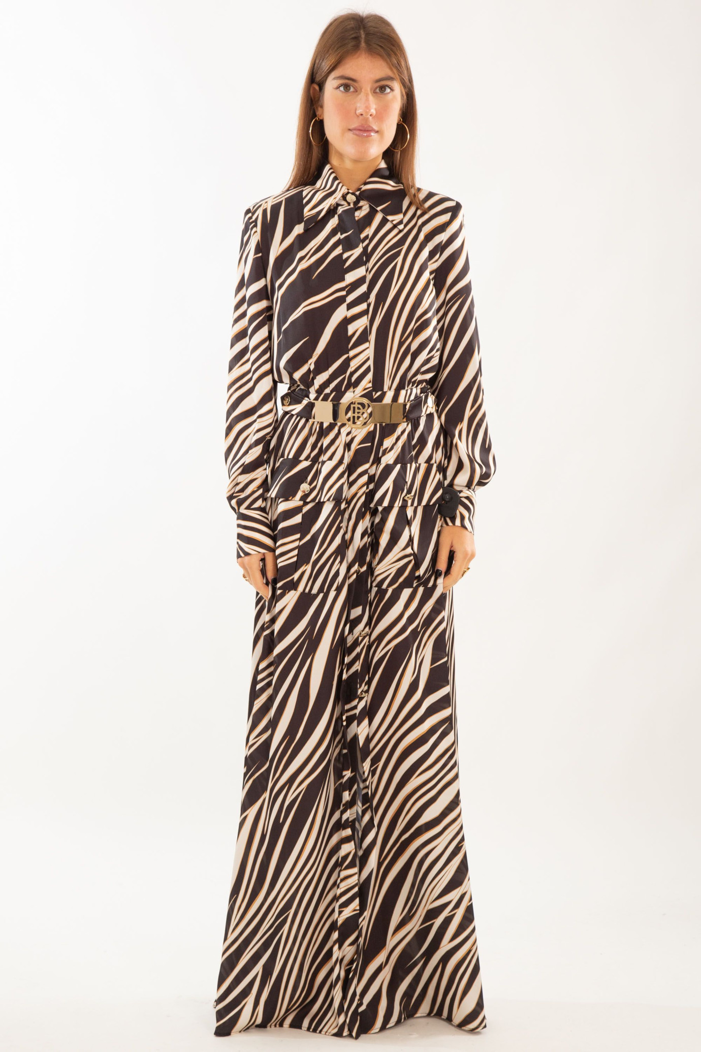 Animalier Side Split Dress