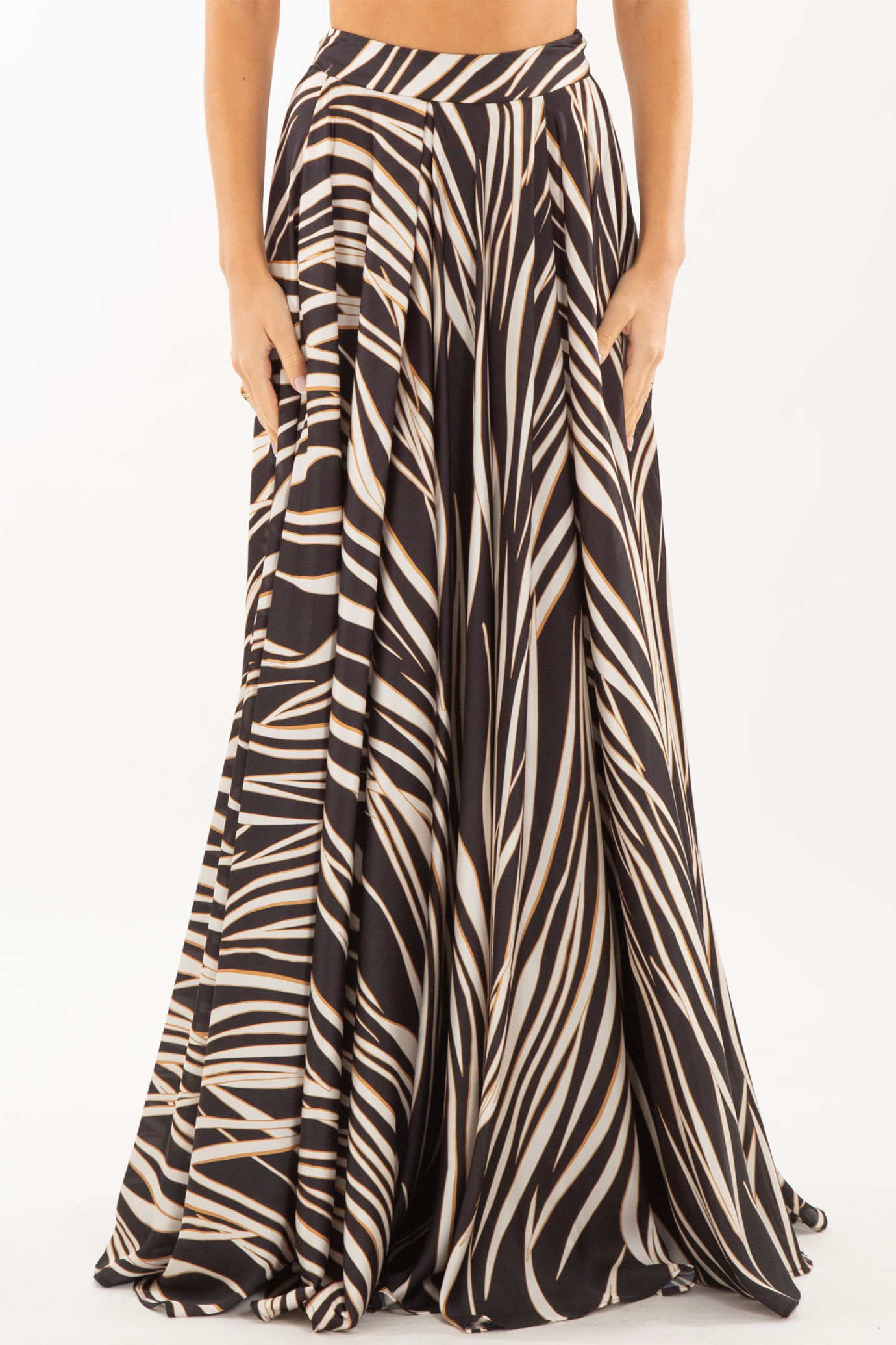 Animalier Side Split Skirt