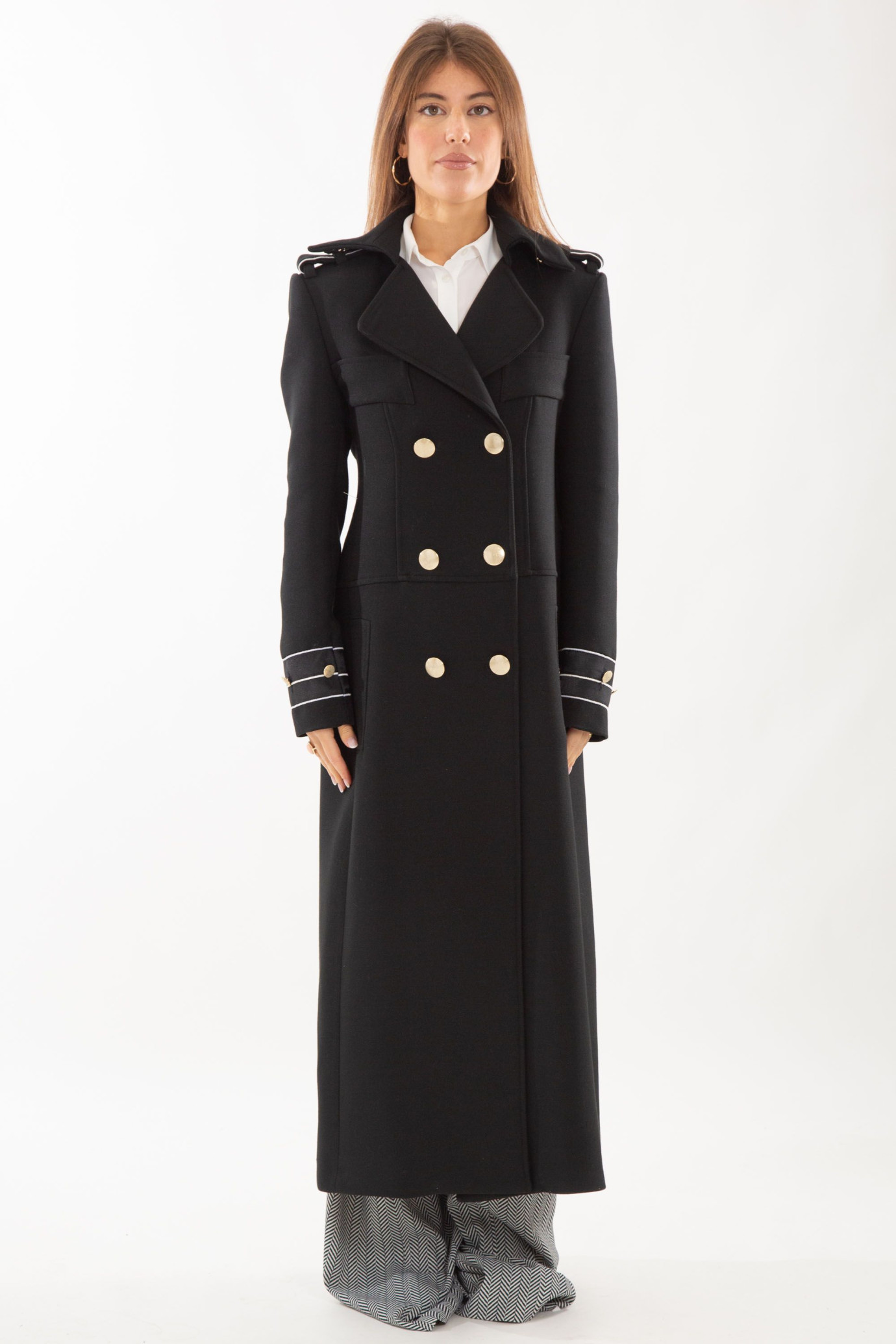 Gold Buttons Military Coat