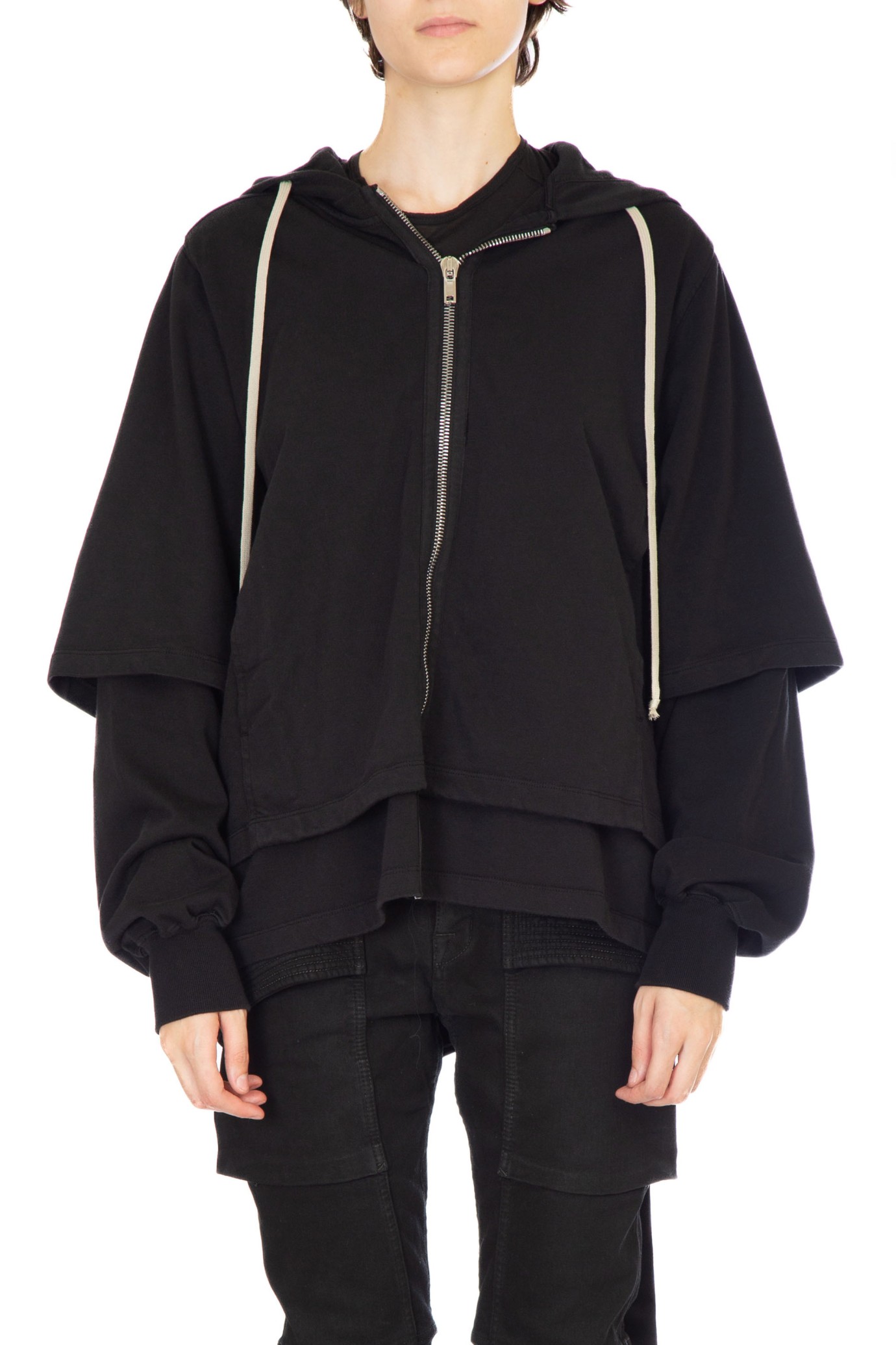 RICK OWENS DRKSHDW Hustler Zipper Hoodie on Singolare.it