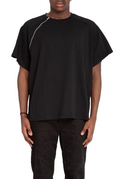 Sequence Zip Tee - Nero