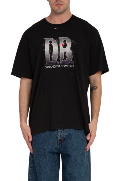 D.B. Logo Embro Tee - Black