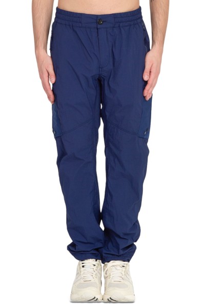 Side Zip Cargo Pants - Blue
