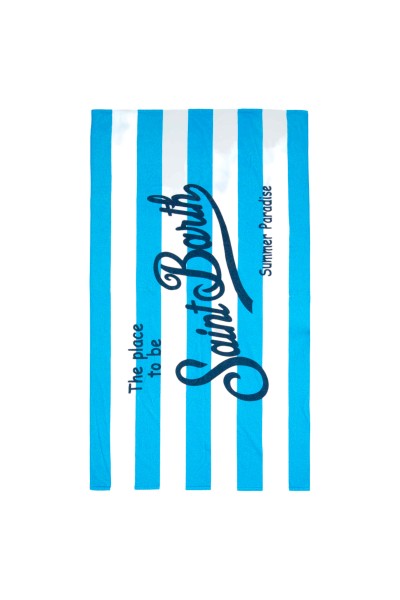 Stripes Terry Towel - Skyblue