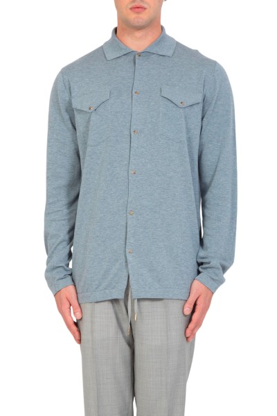Knitted Country Shirt - Denim