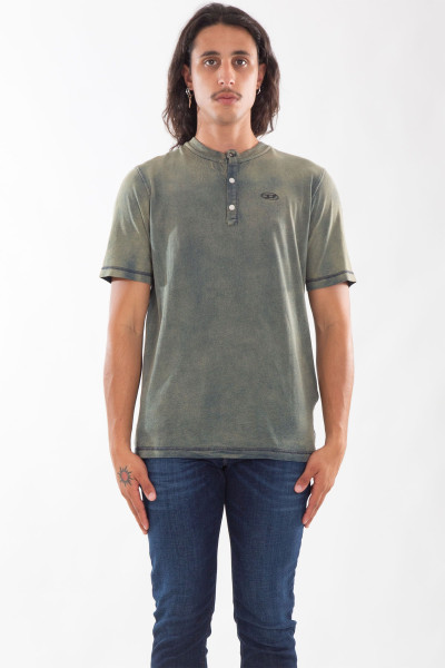 T-Gor Washed Henley Tee -...