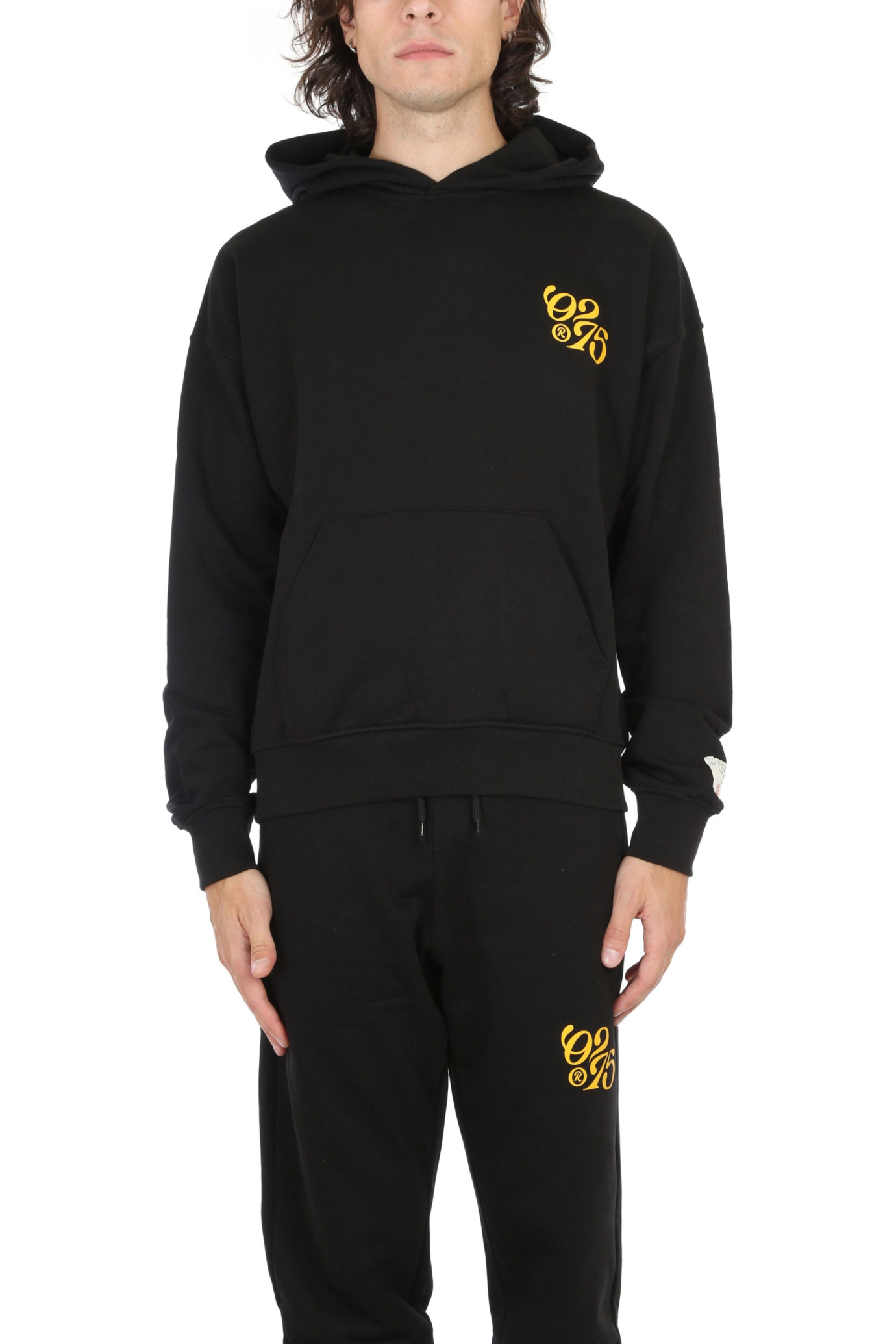 Logo Print Hoodie NERO