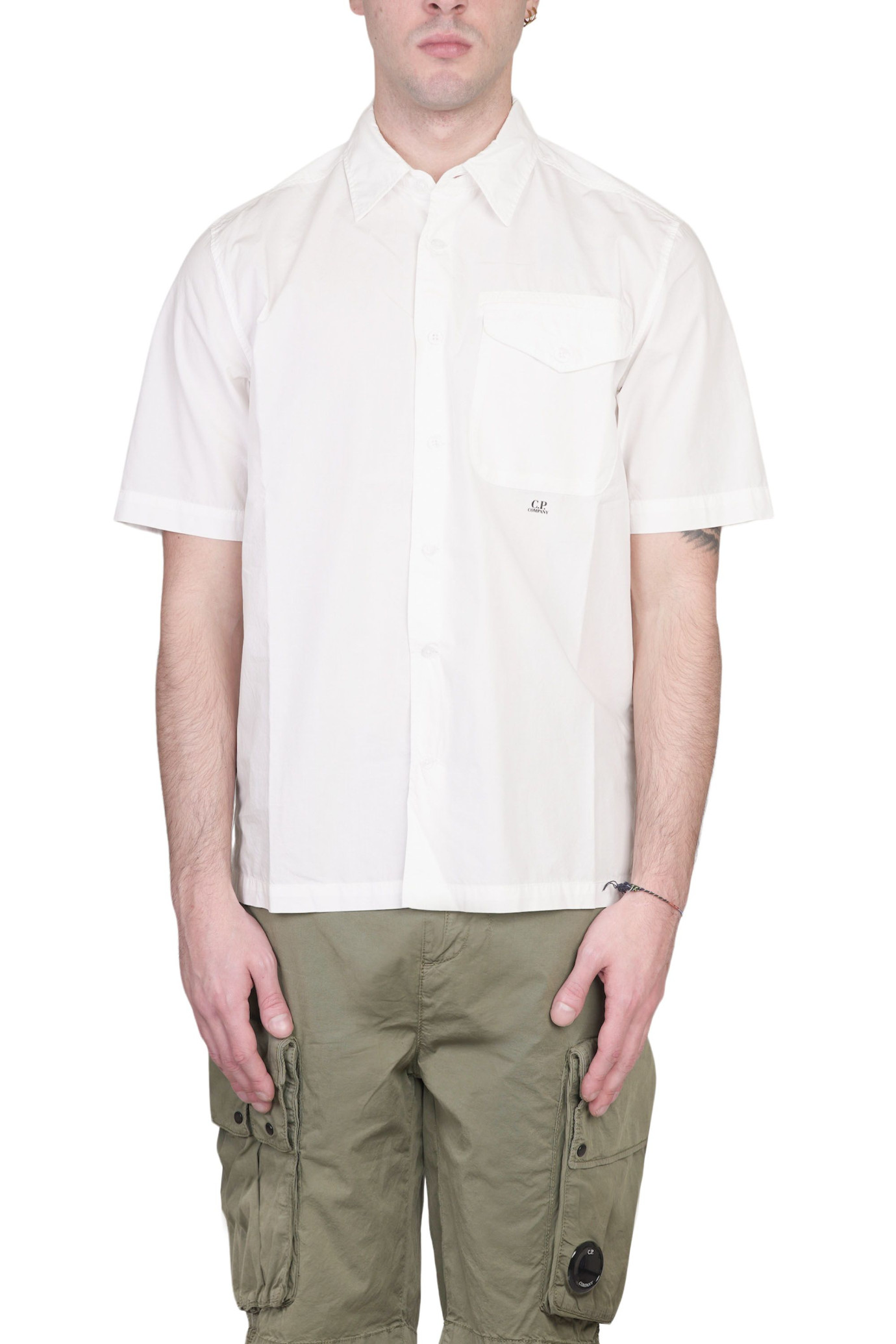 Popeline Pocket Shirt BIANCO