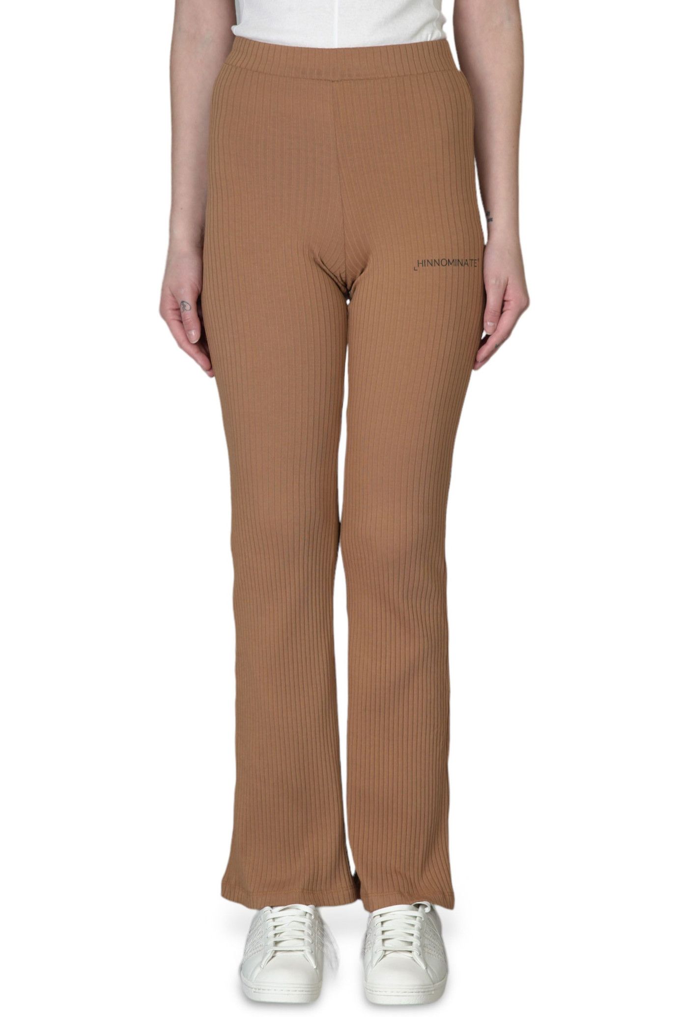 Rib Knit Pants MARRONE