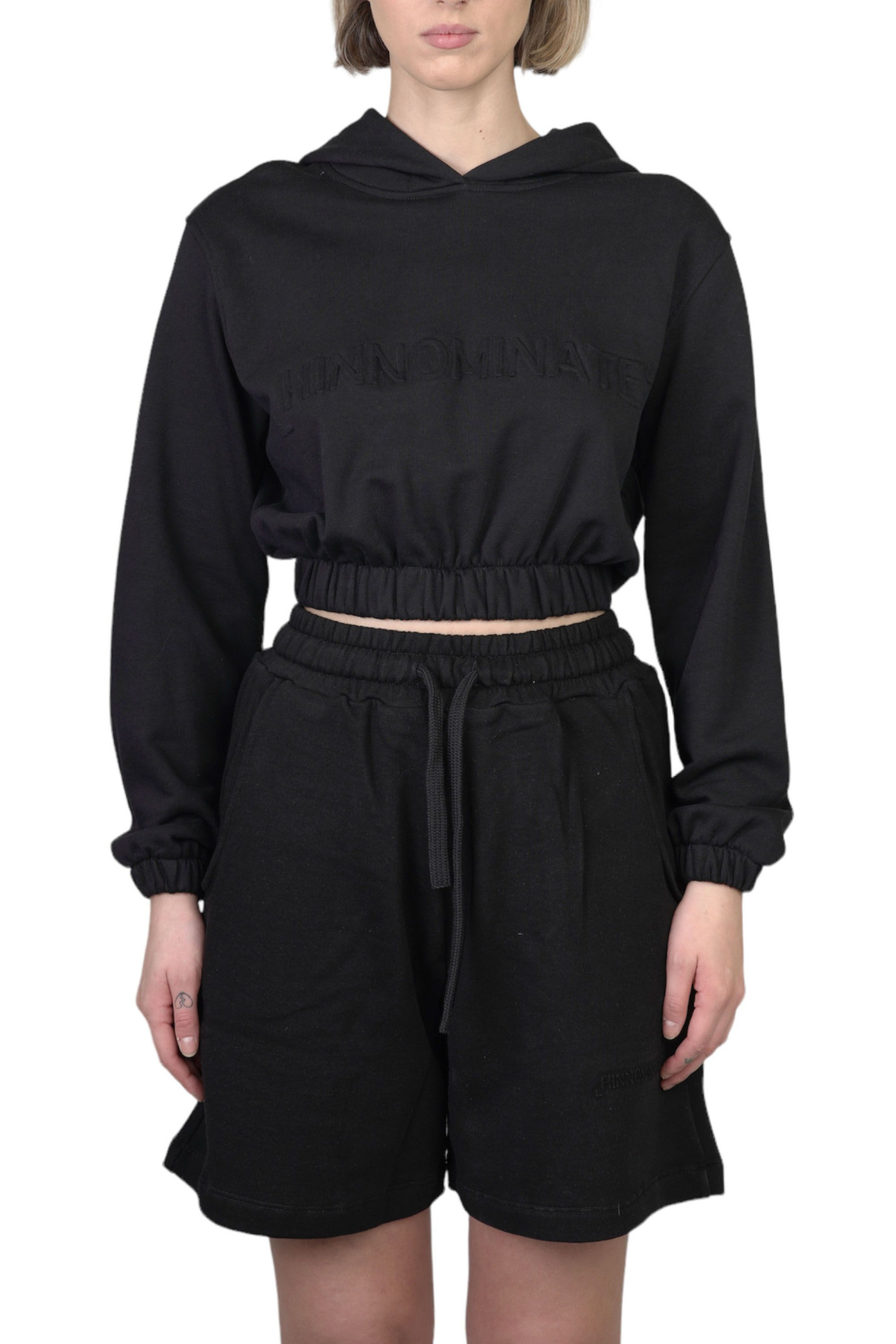 Embro Cropped Hoodie NERO