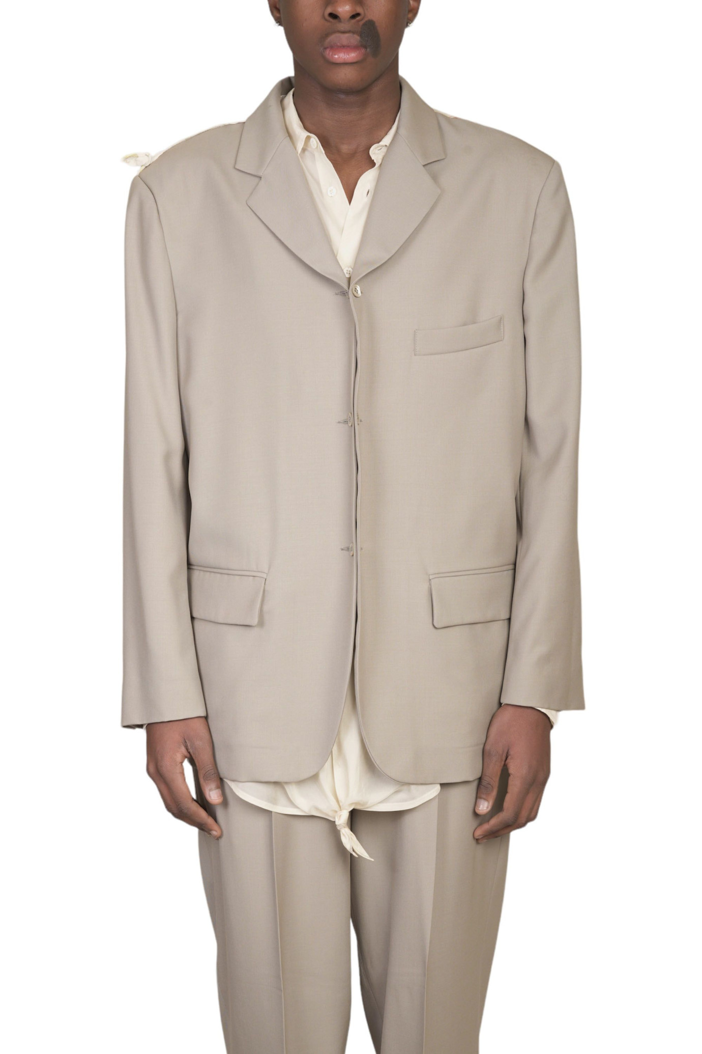 Drunk Panelled Blazer BEIGE