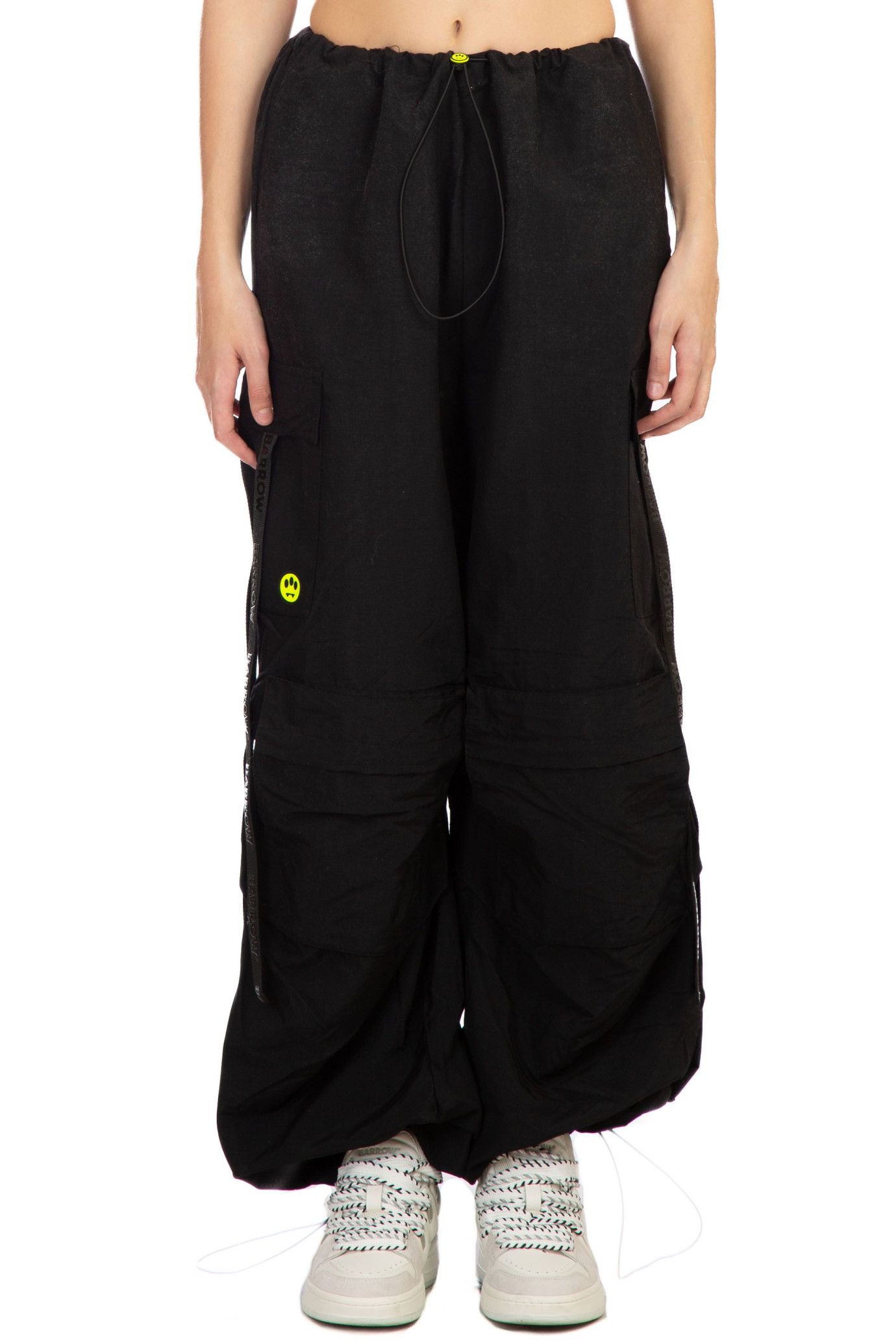 Nylon Cargo Pants NERO