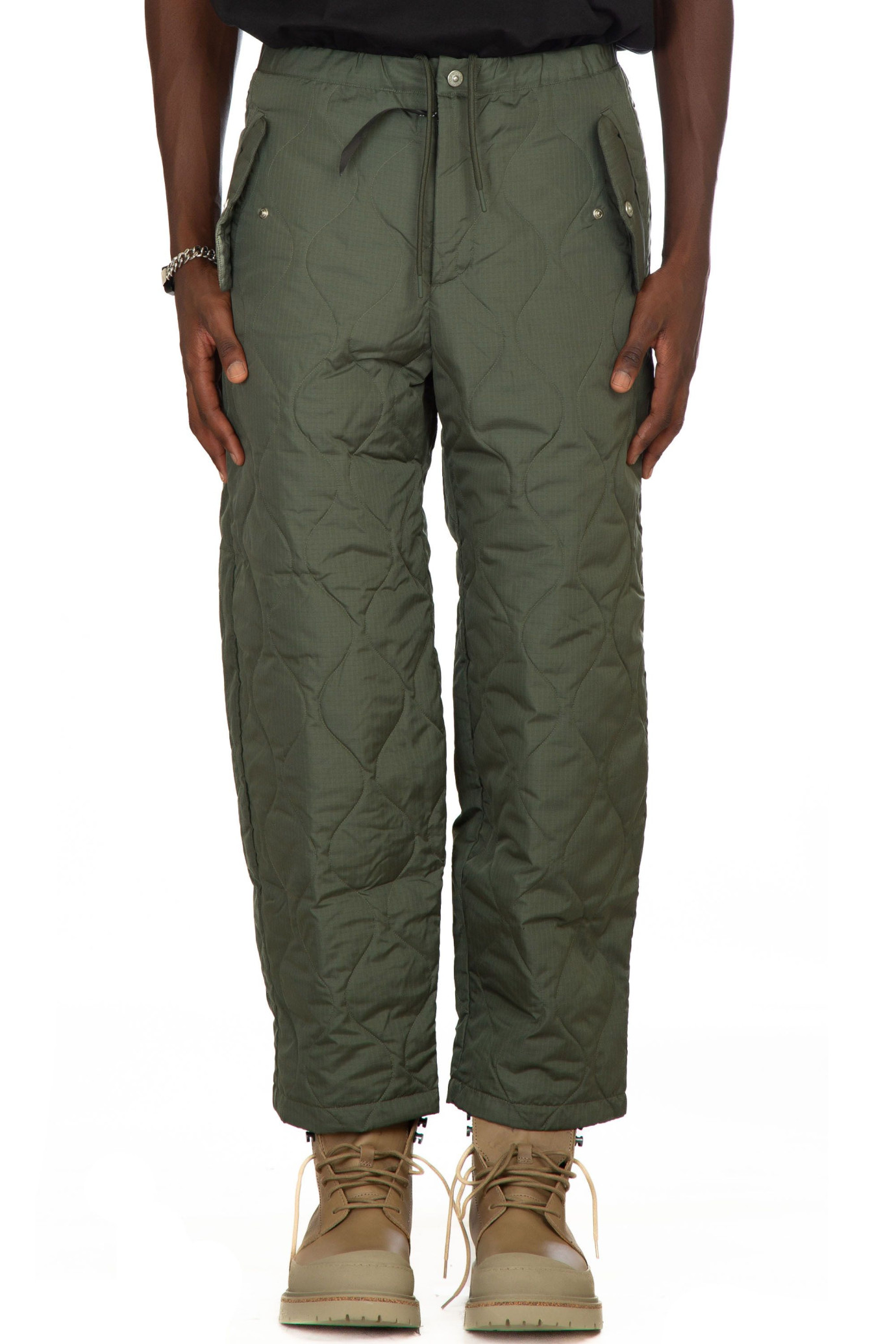 Military Wide Padded Pants VERDE