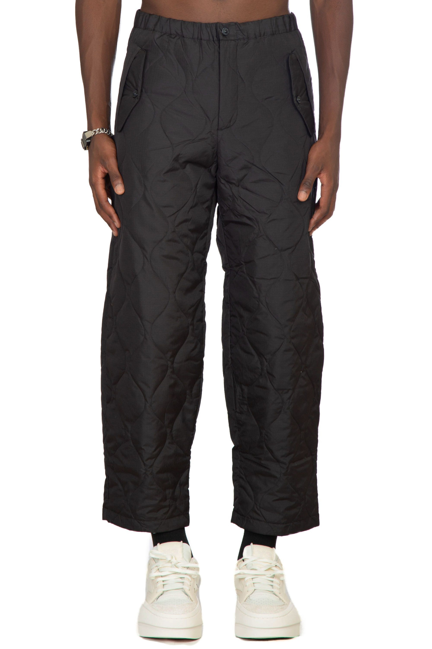 Military Wide Padded Pants NERO