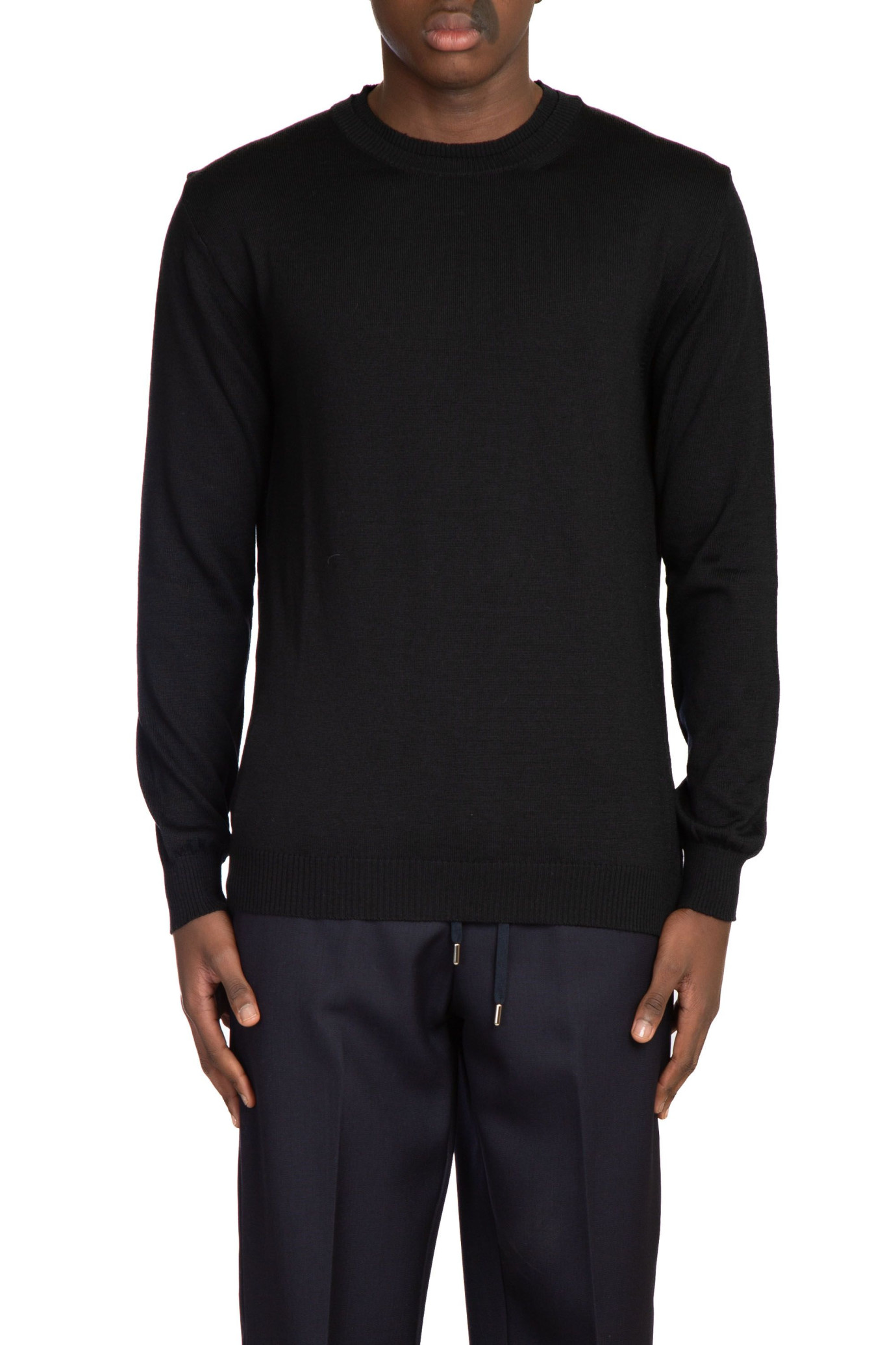 Crewneck Knitted Sweater NERO