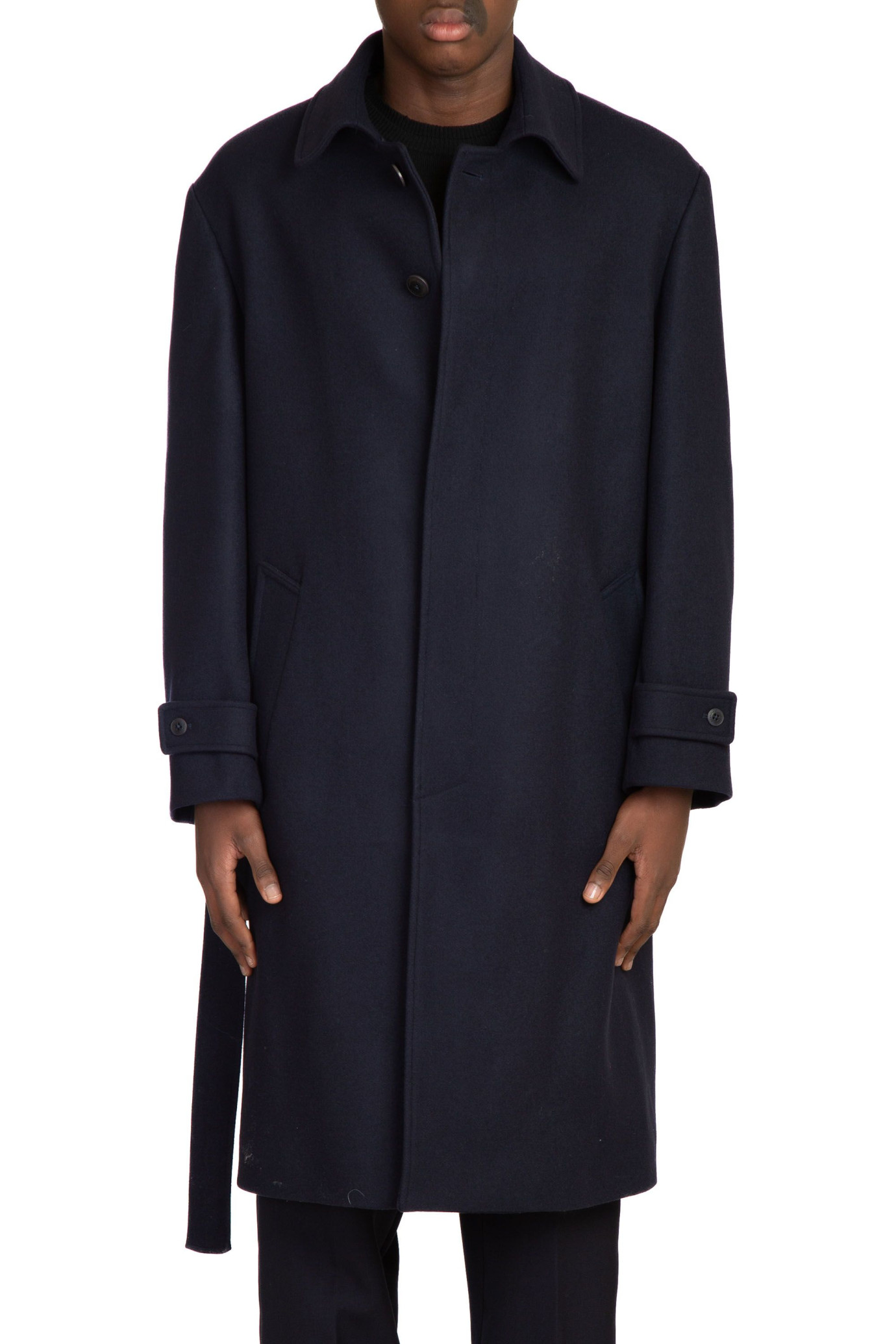 Edouard Belt Coat BLU