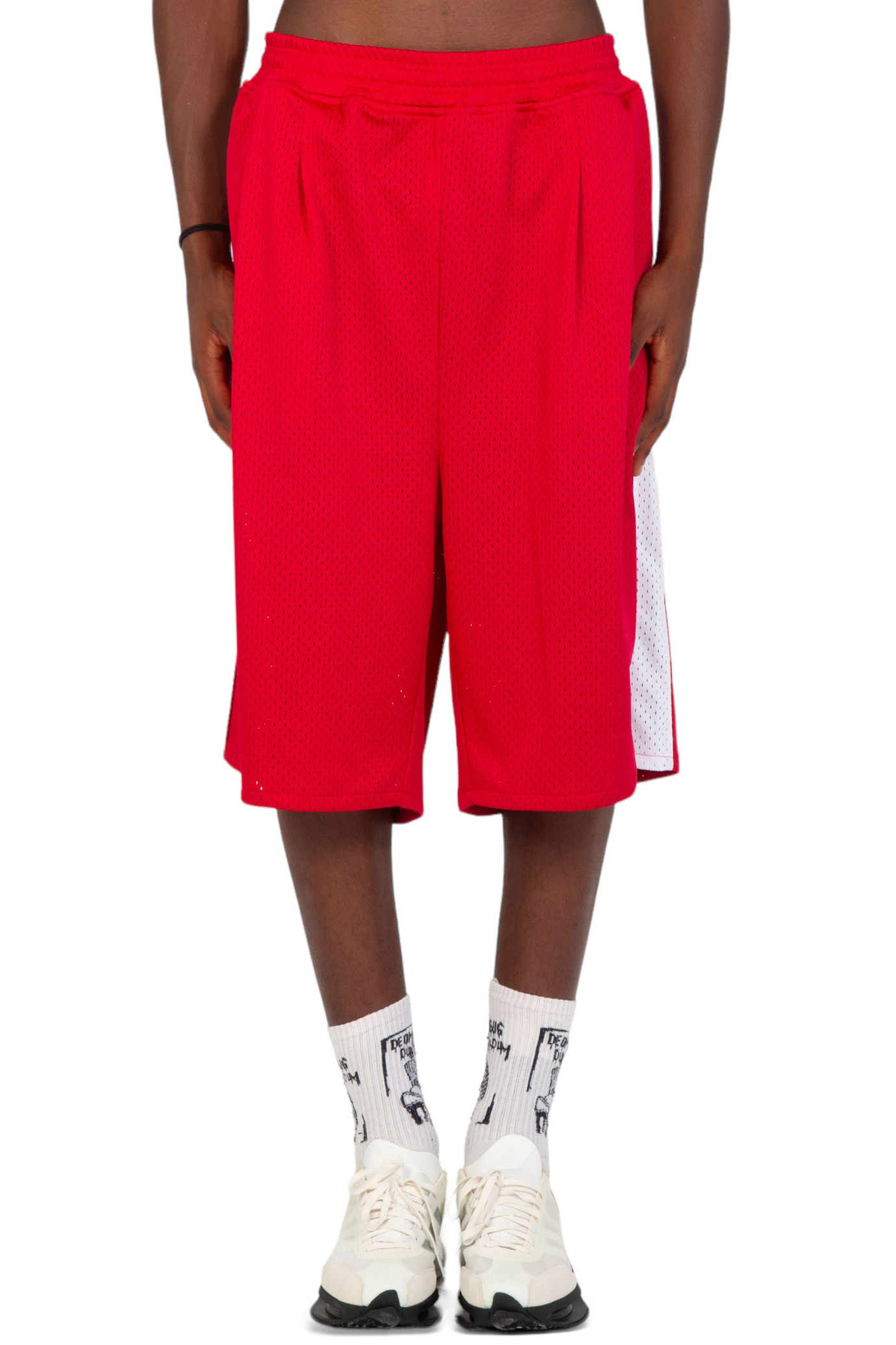 Tacombi Pleated Basketball Shorts ROSSO