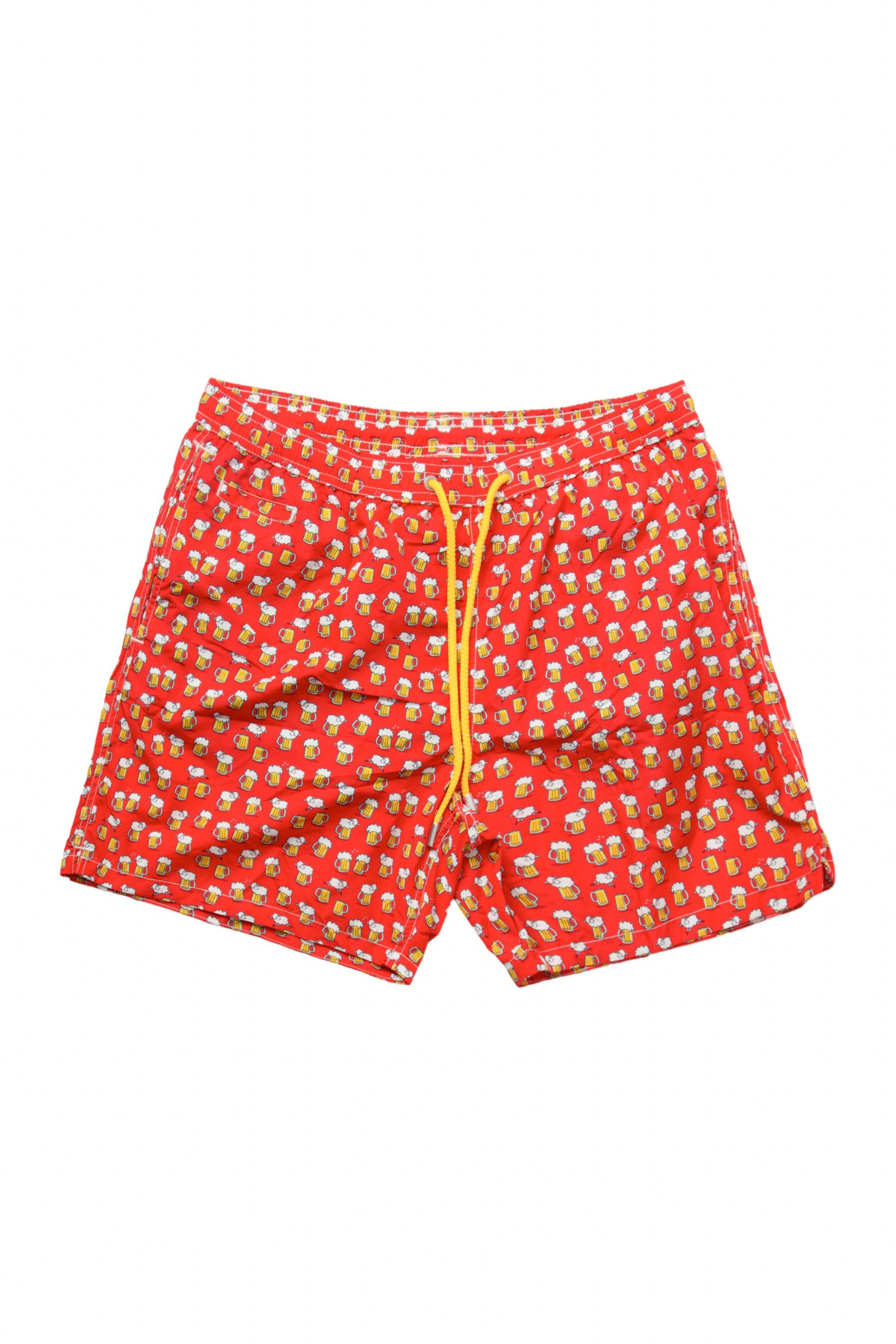 Beer Micro Fantasy Swimshorts ROSSO