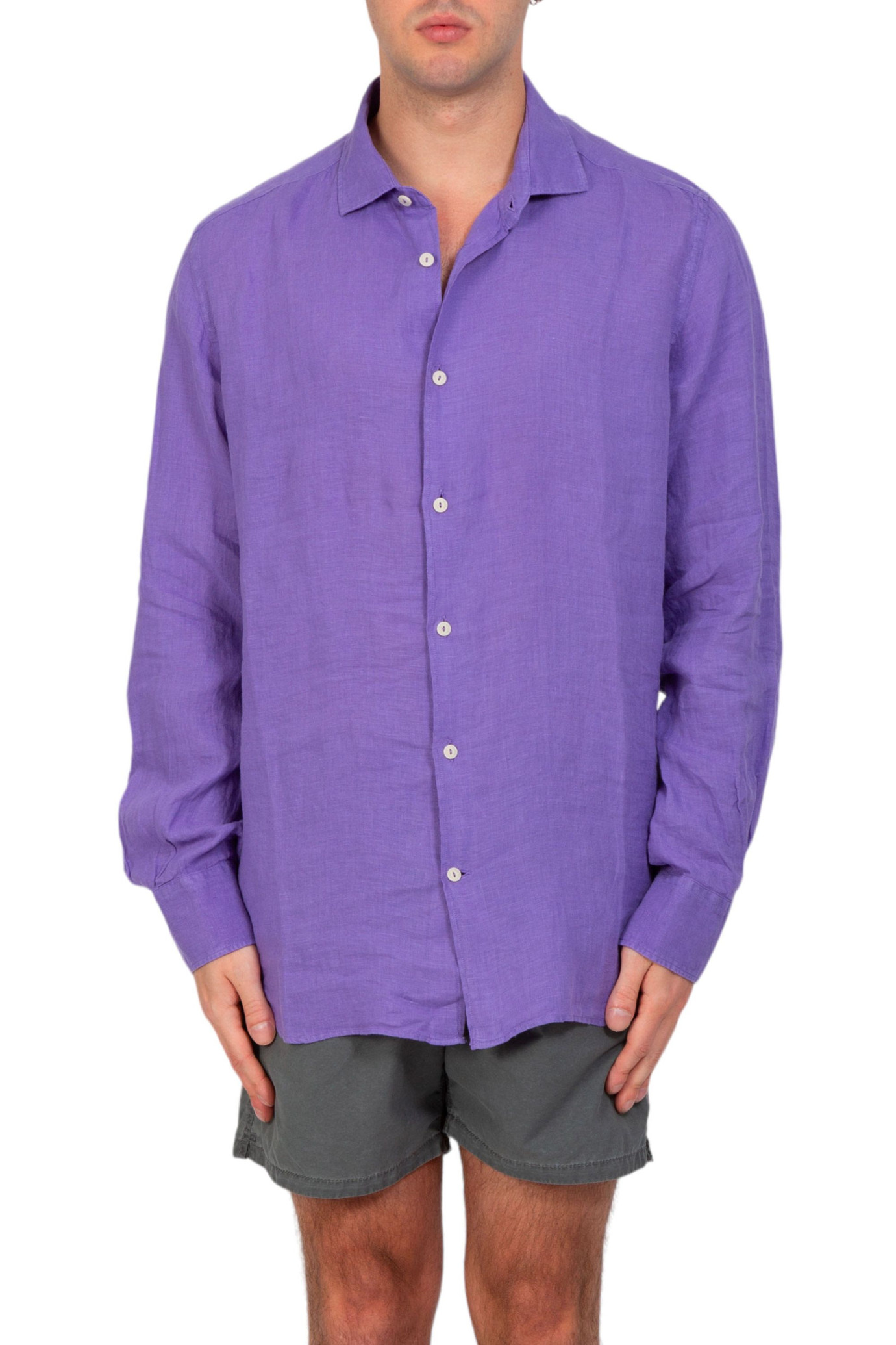 Pamplona Vintage Linen Shirt VIOLA