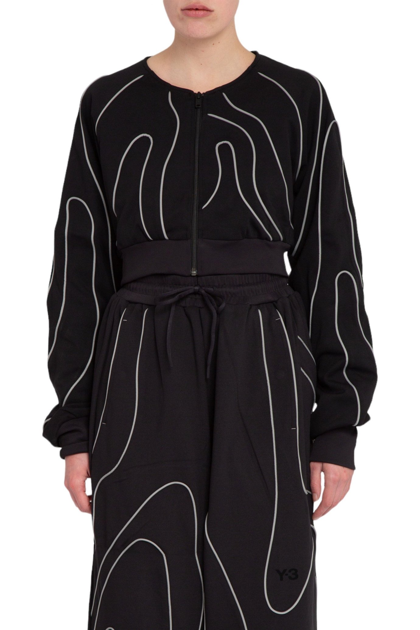 Nylon Abstract Track Top NERO