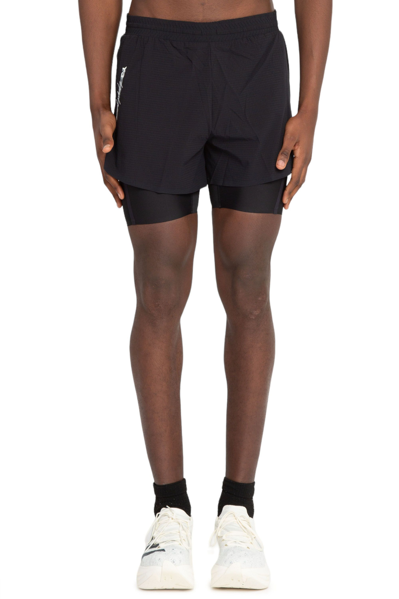 Running Logo Tight Shorts NERO