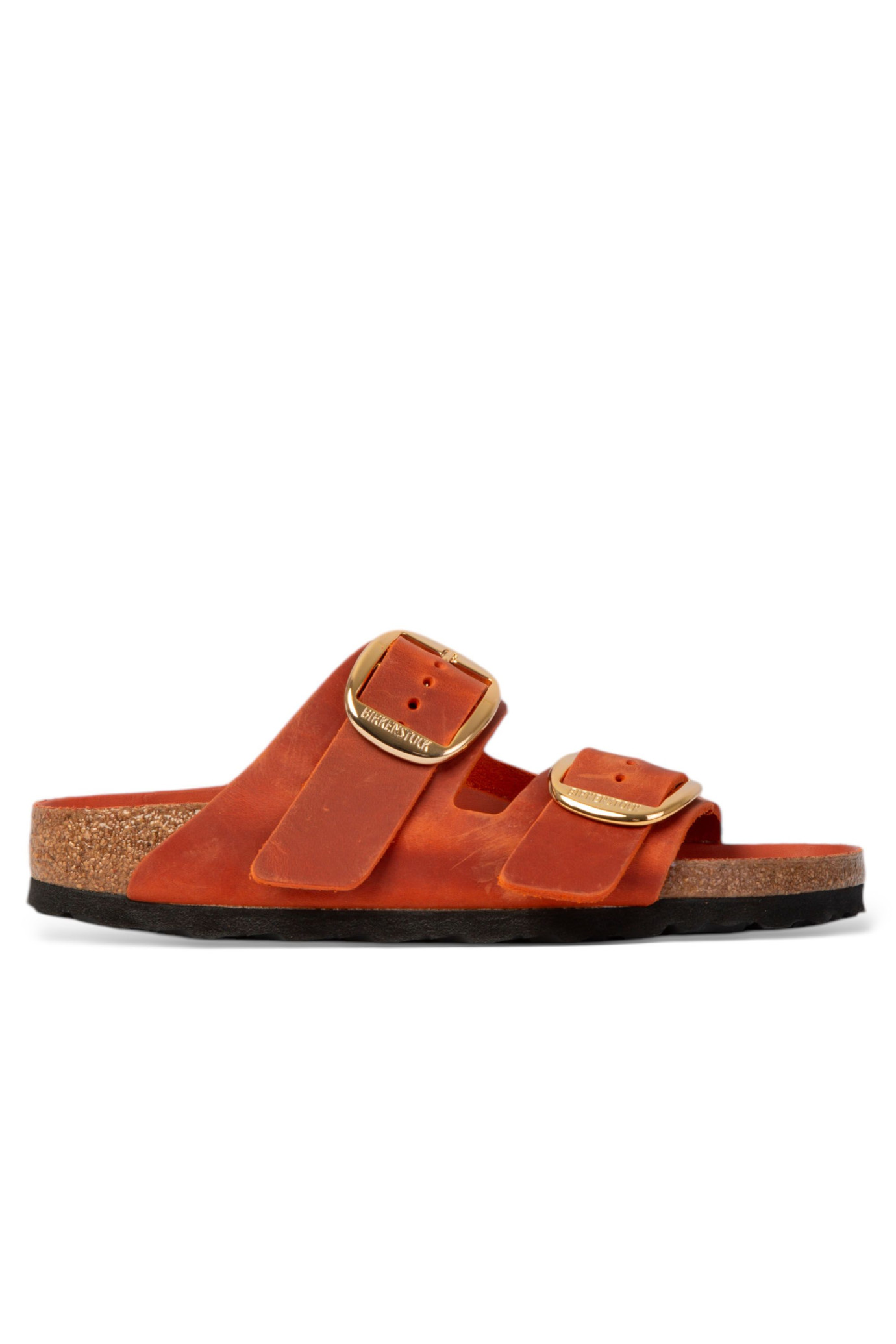 Arizona Big Buckle Orange Oiled Sandals ARANCIO